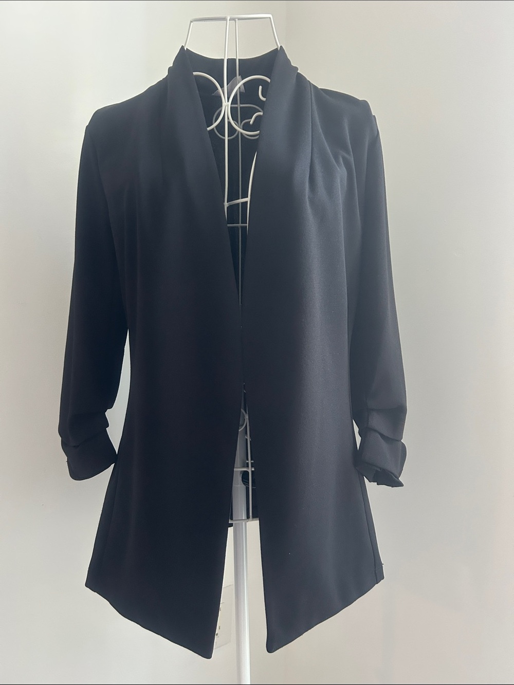 SEVEN SISTERS Black Long Blazer